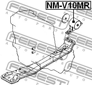 Mounting, engine FEBEST NMV10MR 2