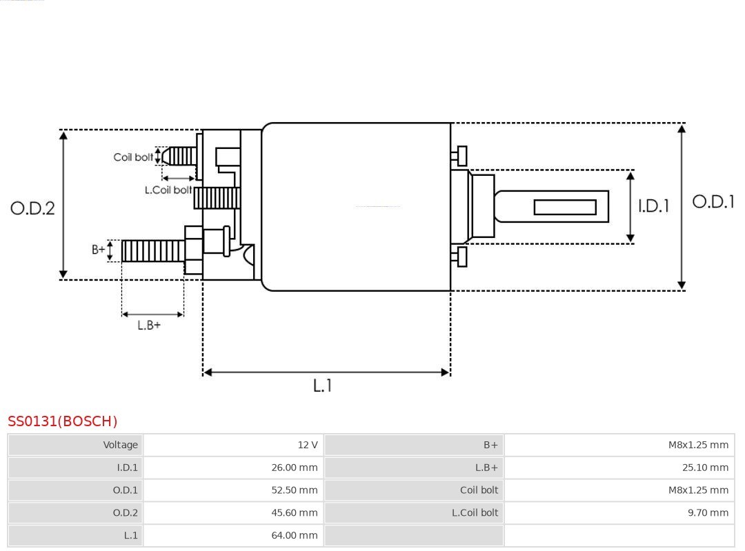 Solenoid Switch, starter AS-PL SS0131BOSCH 4