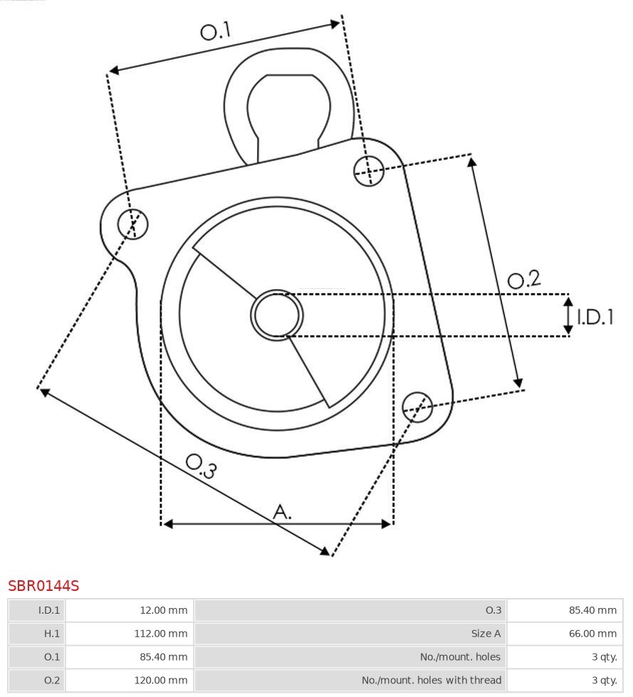 Starter Lid, carburettor AS-PL SBR0144S 3