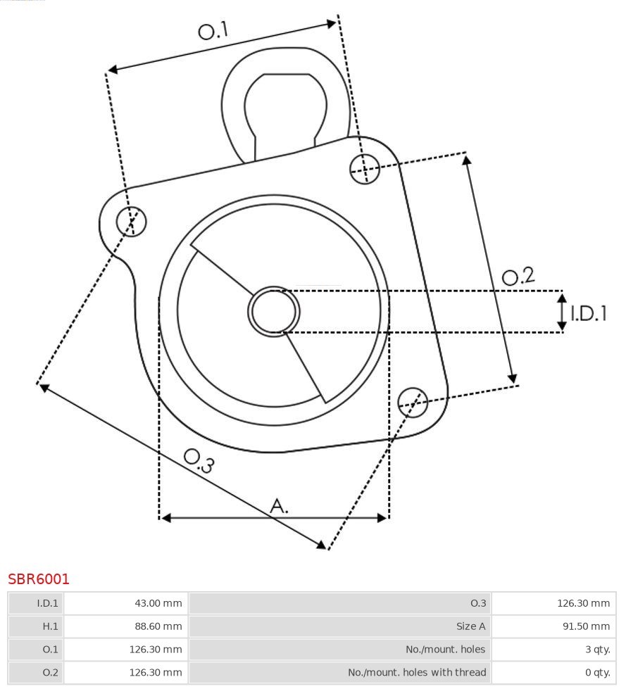 Starter Lid, carburettor AS-PL SBR6001 3