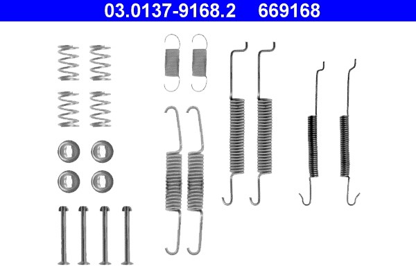 Accessory Kit, brake shoes ATE 03.0137-9168.2