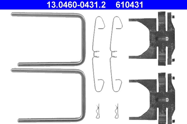 Accessory Kit, disc brake pad ATE 13.0460-0431.2