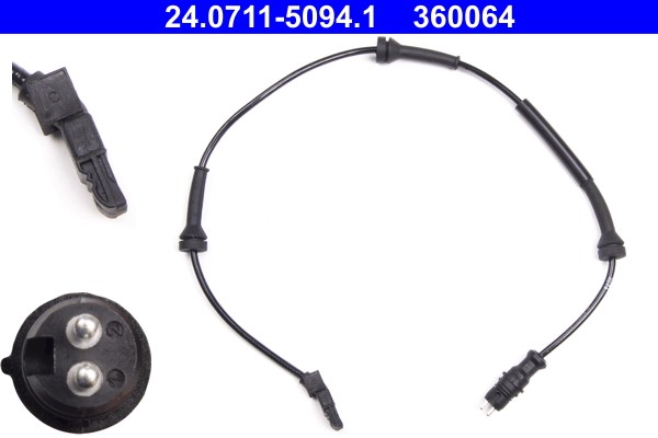 Sensor, wheel speed ATE 24.0711-5094.1
