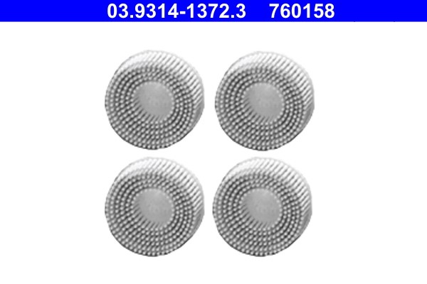 Cleaning Disc, wheel hub cleaning set ATE 03.9314-1372.3