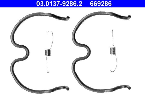 Accessory Kit, brake shoes ATE 03.0137-9286.2