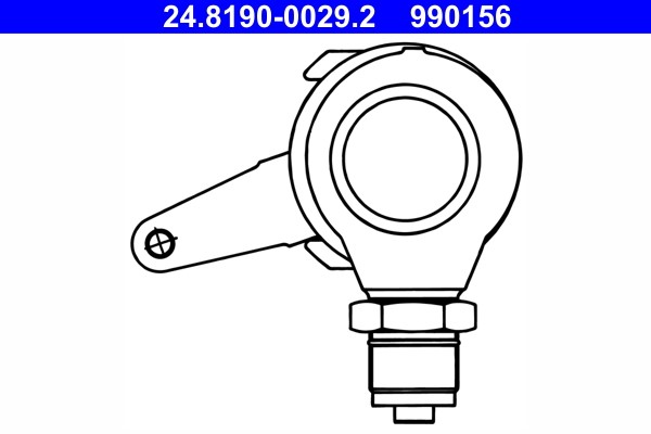 Lever, parking brake caliper ATE 24.8190-0029.2