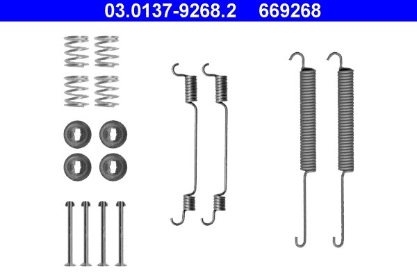 Accessory Kit, brake shoes ATE 03.0137-9268.2