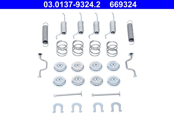 Accessory Kit, parking brake shoes ATE 03.0137-9324.2 2