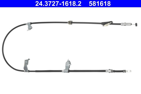Cable Pull, parking brake ATE 24.3727-1618.2 2