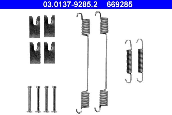 Accessory Kit, brake shoes ATE 03.0137-9285.2
