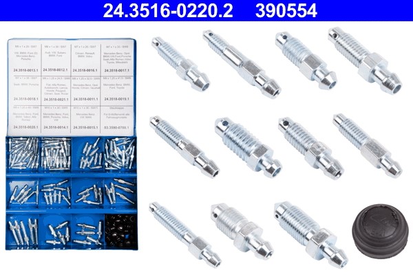 Assortment, breather screws ATE 24.3516-0220.2