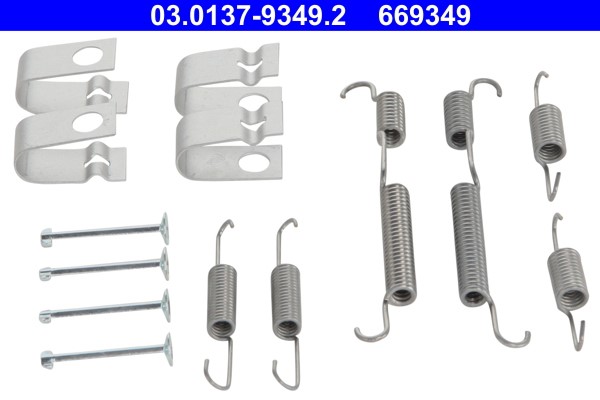 Accessory Kit, parking brake shoes ATE 03.0137-9349.2 2