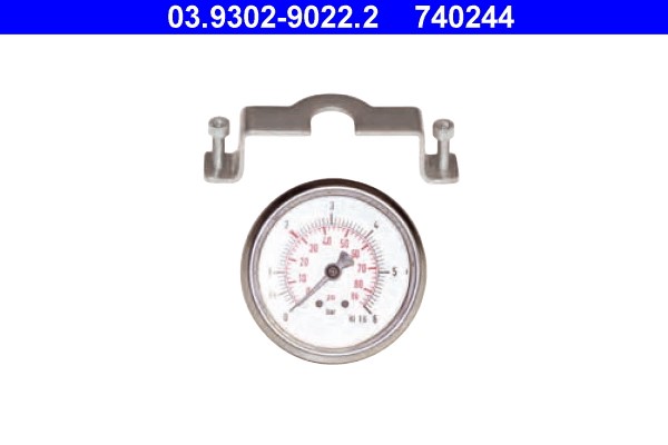 Manometer, filling/bleeding unit (brake hydraulics) ATE 03.9302-9022.2