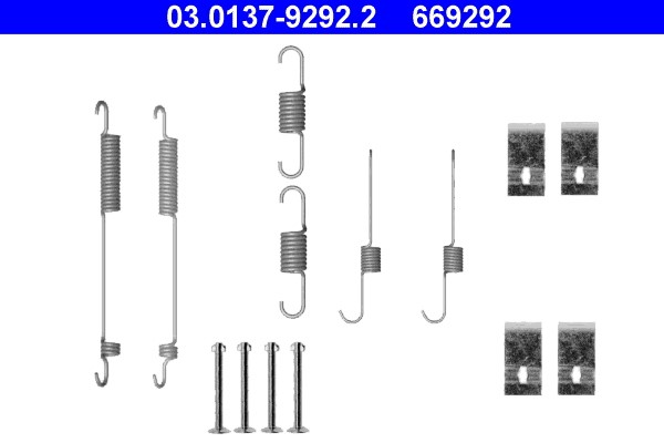 Accessory Kit, brake shoes ATE 03.0137-9292.2