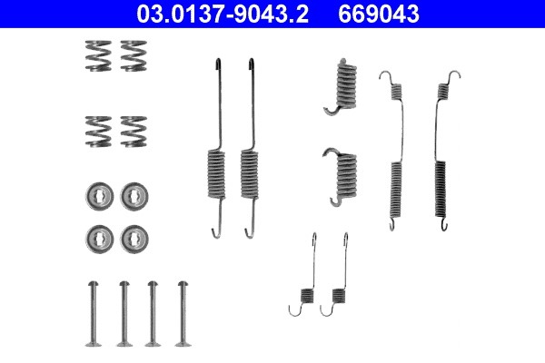 Accessory Kit, brake shoes ATE 03.0137-9043.2
