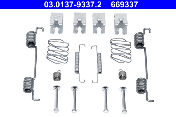 Accessory Kit, parking brake shoes ATE 03.0137-9337.2 2