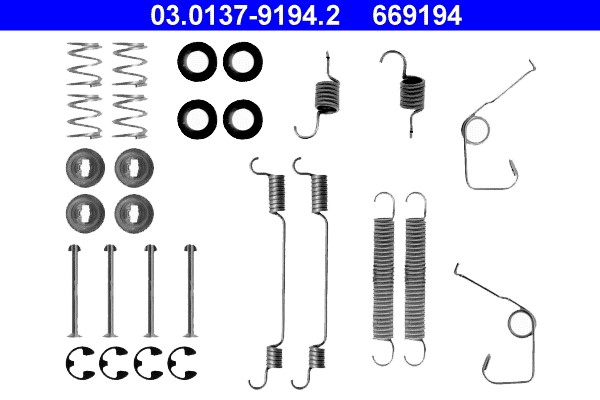 Accessory Kit, brake shoes ATE 03.0137-9194.2