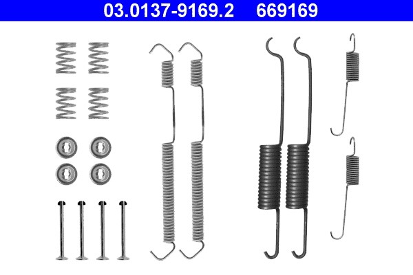 Accessory Kit, brake shoes ATE 03.0137-9169.2