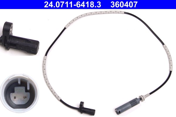 Sensor, wheel speed ATE 24.0711-6418.3