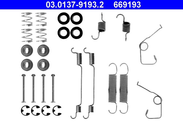 Accessory Kit, brake shoes ATE 03.0137-9193.2