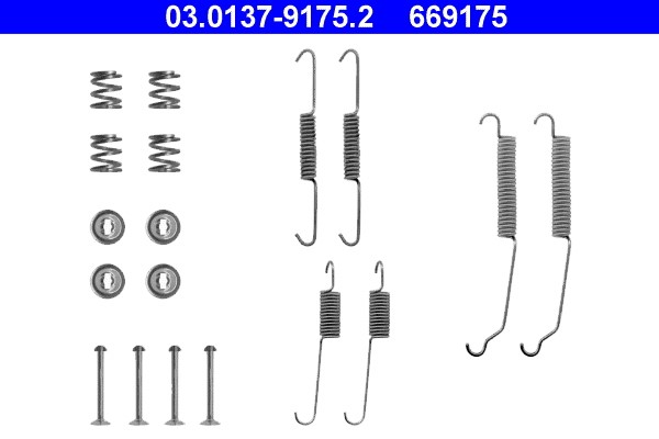 Accessory Kit, brake shoes ATE 03.0137-9175.2
