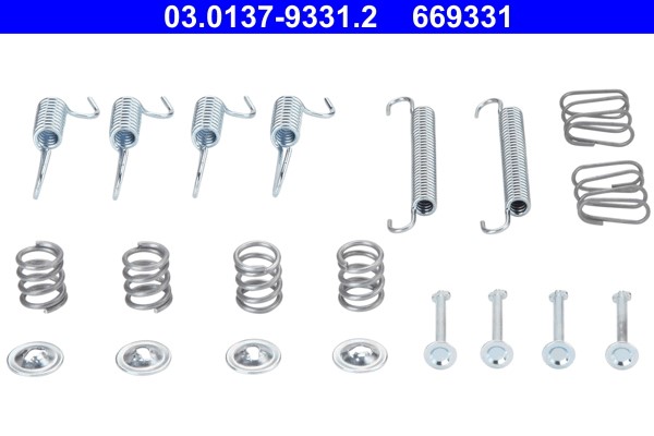 Accessory Kit, parking brake shoes ATE 03.0137-9331.2 2