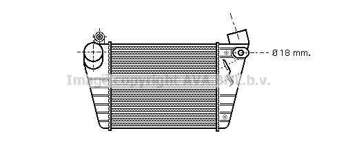 Charge Air Cooler AVA QUALITY COOLING AI4185