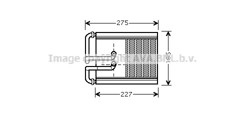 Heat Exchanger, interior heating AVA QUALITY COOLING HY6168