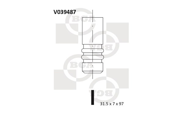 Exhaust Valve BGA V039487