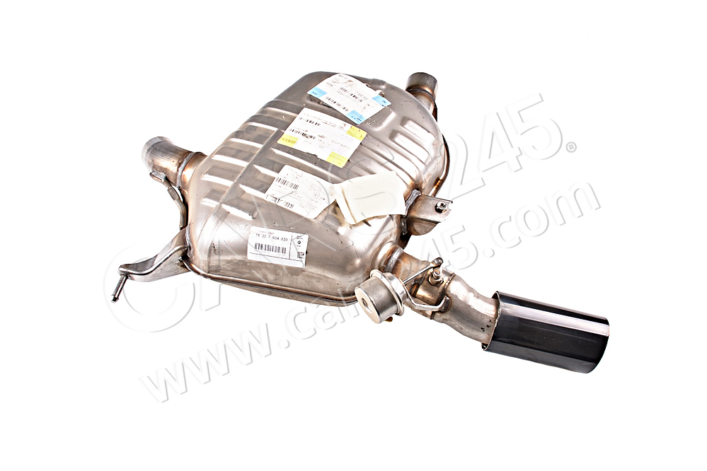 Rear silencer, left, with exhaust flap BMW 18307604830 3