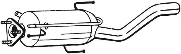 Soot/Particulate Filter, exhaust system BOSAL 095321