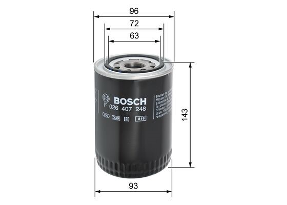 Oil Filter BOSCH F026407248 5