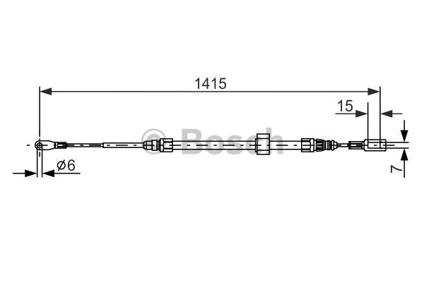Cable Pull, parking brake BOSCH 1987477856