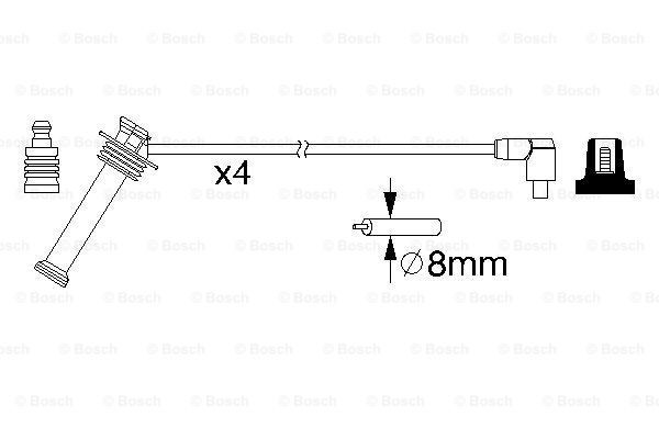 Ignition Cable Kit BOSCH 0986357208 5