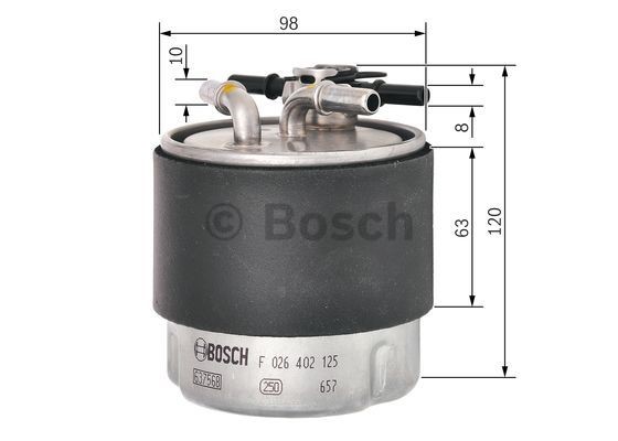 Fuel Filter BOSCH F026402125 5