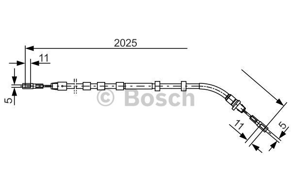 Cable Pull, parking brake BOSCH 1987477903 5