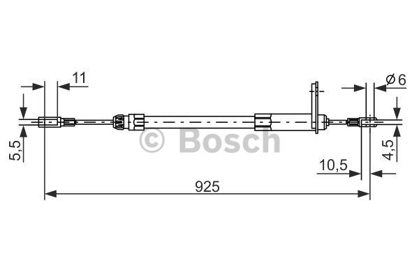 Cable Pull, parking brake BOSCH 1987477220 5