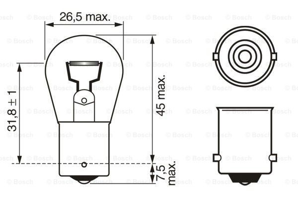 Bulb, interior light BOSCH 1987302201 6
