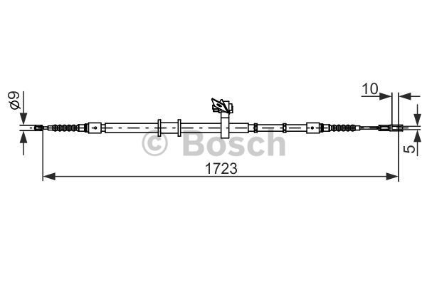 Cable Pull, parking brake BOSCH 1987482269
