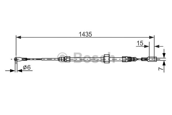 Cable Pull, parking brake BOSCH 1987477853