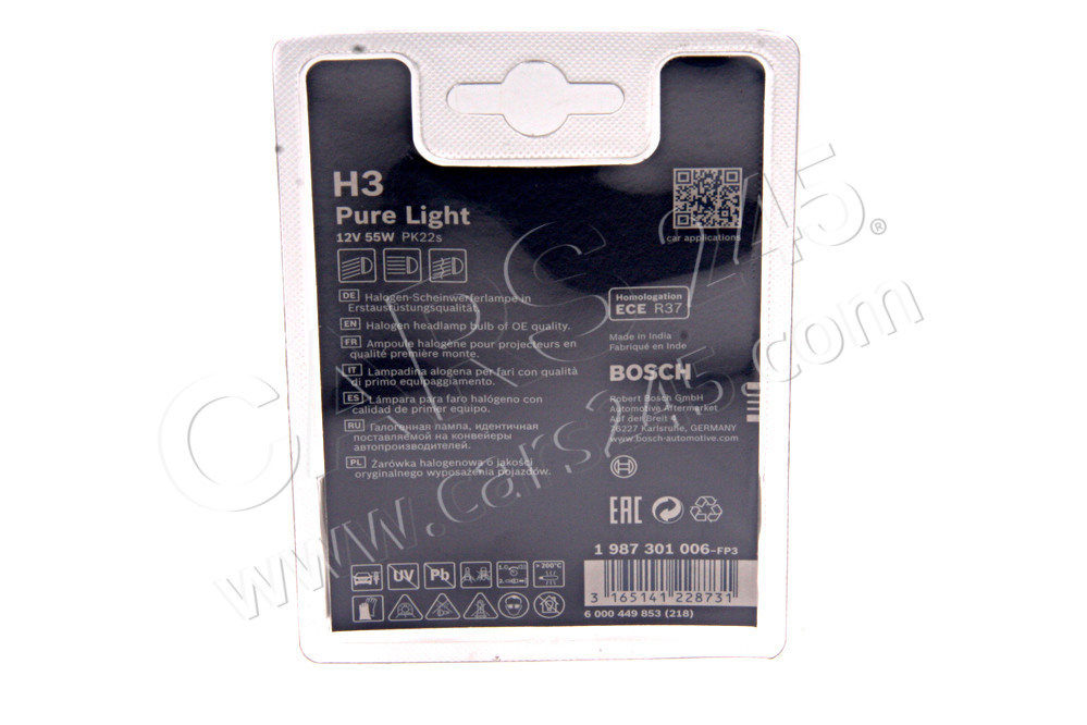 Bulb, front fog light BOSCH 1987301006 2