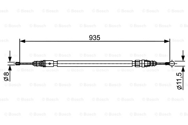Cable Pull, parking brake BOSCH 1987482430