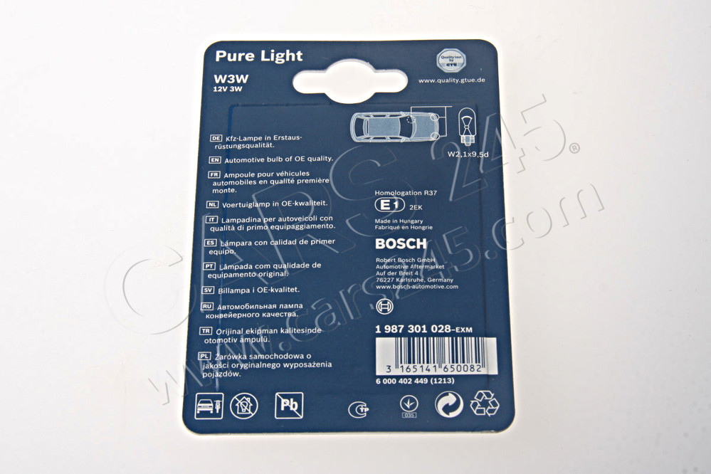 Bulb, boot light BOSCH 1987301028 2