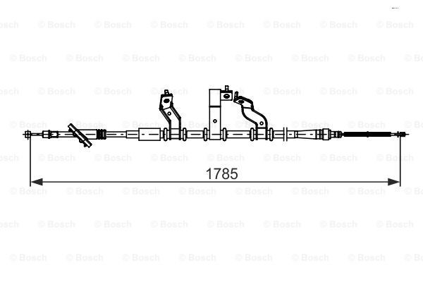 Cable Pull, parking brake BOSCH 1987482741 5