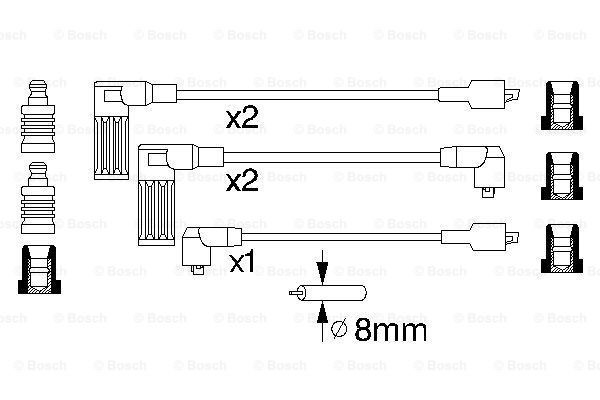 Ignition Cable Kit BOSCH 0986356846 5