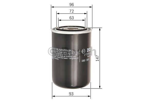 Fuel Filter BOSCH F026402087 5