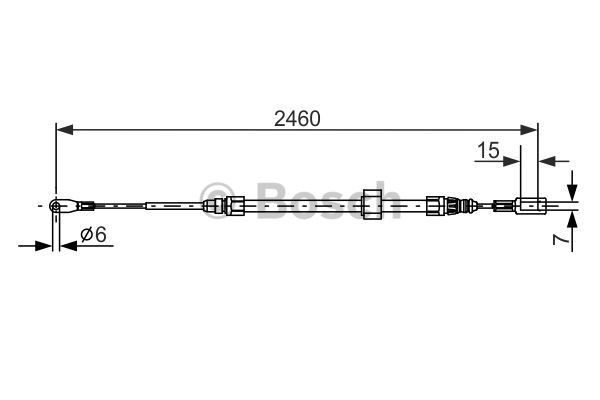 Cable Pull, parking brake BOSCH 1987477855