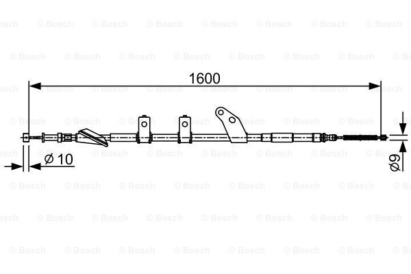 Cable Pull, parking brake BOSCH 1987482574