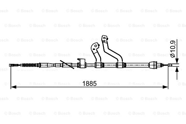 Cable Pull, parking brake BOSCH 1987482573
