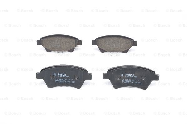 Brake Pad Set, disc brake BOSCH 0986424785 3